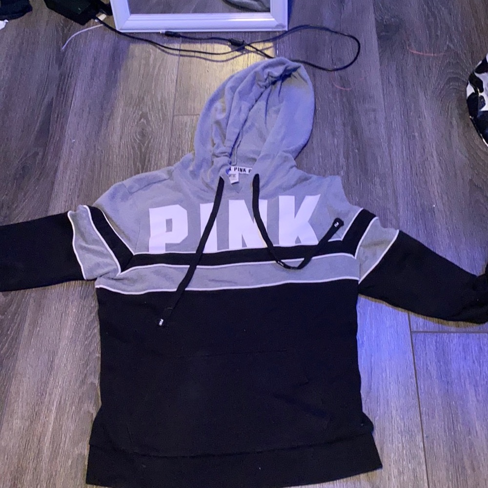 Pink Victoria’s Secret sweatshirt